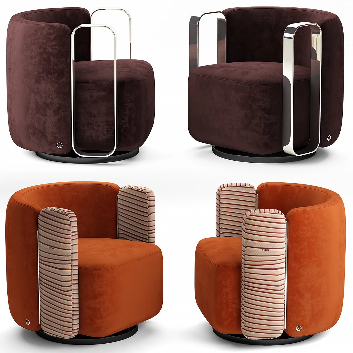 fendi casa kelly 3D Model .c4d .max .obj .3ds .fbx .stl .blend 