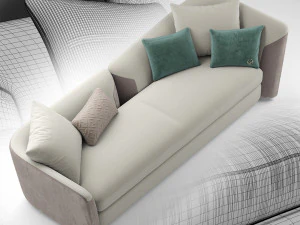 fendi casa ceasar sofa 3D Model