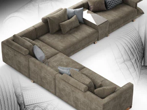 sofa vittoria frigerio brandolini Model 3D