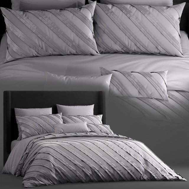 remington 3 piece duvet cover set 3D Model .c4d .max .obj .3ds .fbx .stl .blend