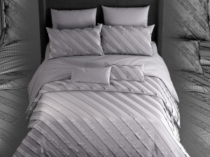 remington 3 piece duvet cover set 3D Model