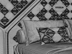 bed of my design 3D मॉडल