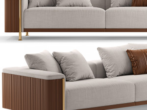 trussardi casa deven sofa Modello 3D