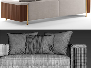 trussardi casa deven sofa Modello 3D