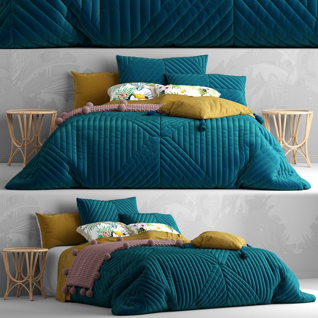 photorealistic bedding adairs australia 3D Модель .c4d .max .obj .3ds .fbx .stl .blend 