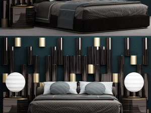 私のデザインのベッド 3Dモデル