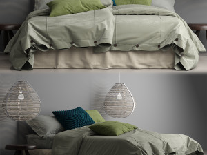 photorealistic bedding Modèle 3D