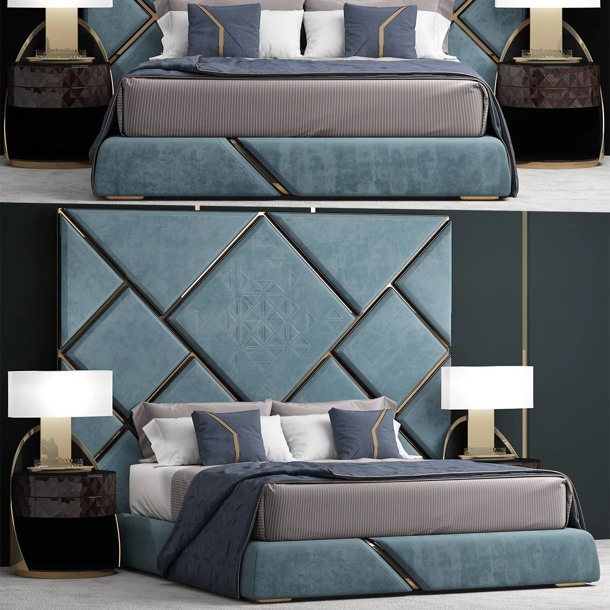 bed my design 3D Model .c4d .max .obj .3ds .fbx .stl .blend 