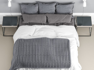 photorealistic bedding Model 3D