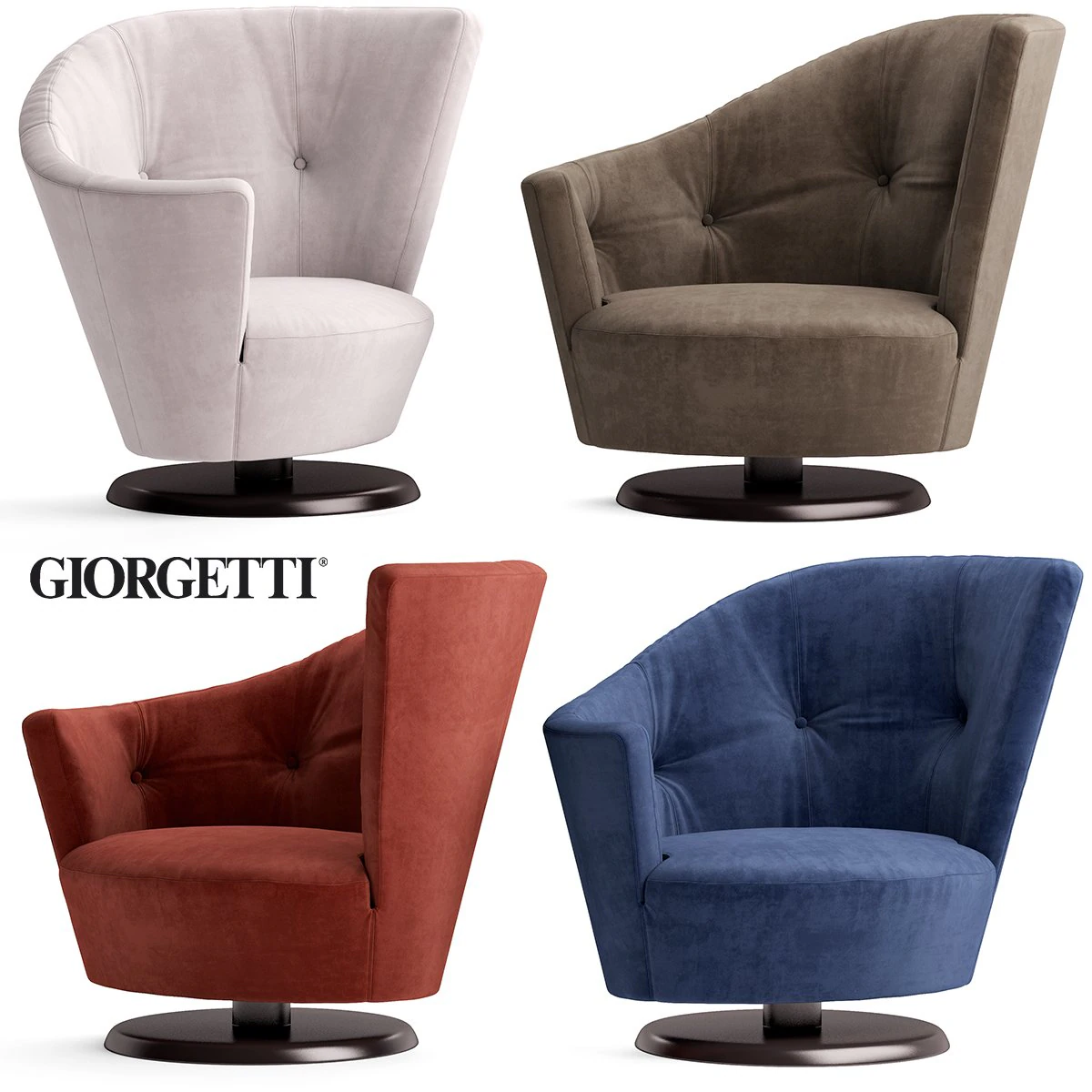 giorgetti arabella 3D Model .c4d .max .obj .3ds .fbx .stl .blend 