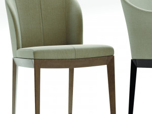 giorgetti normal chair and table 3D मॉडल