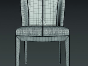 giorgetti normal chair and table 3D मॉडल