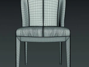 giorgetti normal chair and table 3D Model