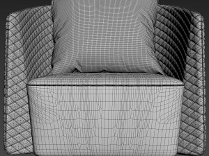 bentley butterfly armchair Model 3D