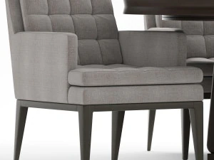 baker dining chair and table 3D Model