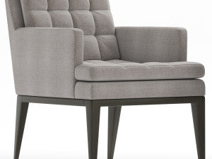 baker dining chair and table Modello 3D