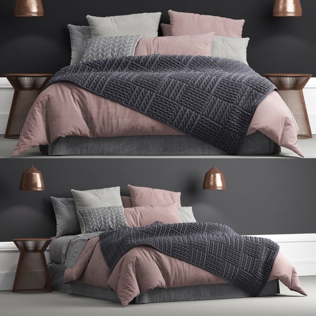 bed 1 3D Model .c4d .max .obj .3ds .fbx .stl .blend 