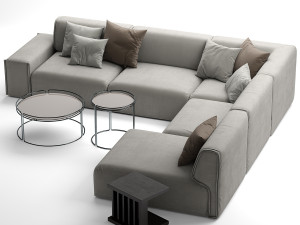 ditre italia monolith sofa Modelo 3D