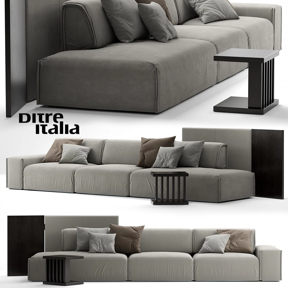 ditre italia monolith sofa 3D Model .c4d .max .obj .3ds .fbx .stl .blend 