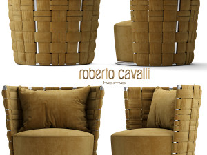 roberto cavalli lounge occasional chairs bell 3D Модель