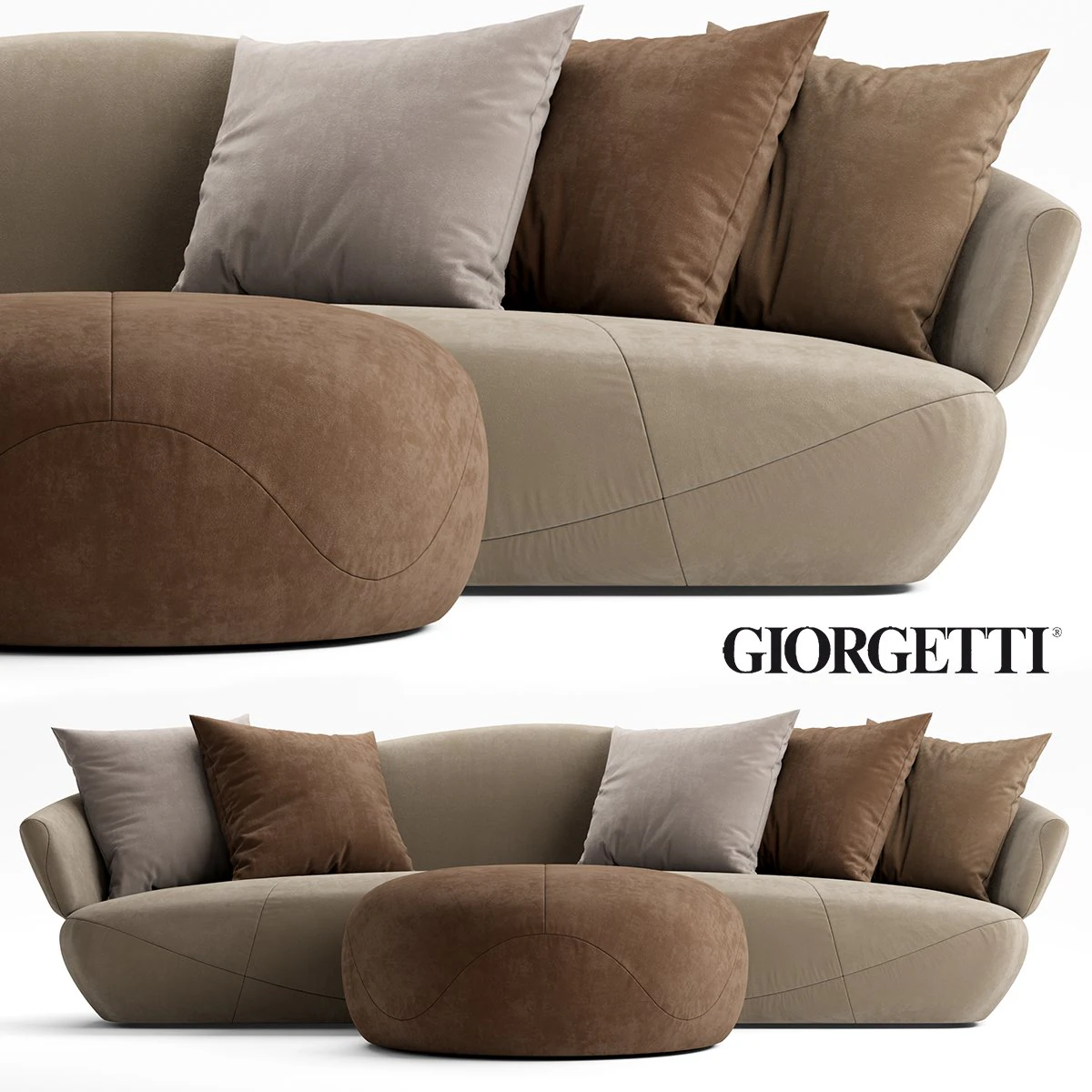 giorgetti solemyidae 3D Model .c4d .max .obj .3ds .fbx .stl .blend