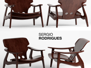 cadeira diz sergio rodrigues 3D Model