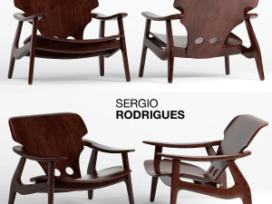 cadeira diz sergio rodrigues Modelo 3D