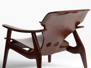 cadeira diz sergio rodrigues Model 3D