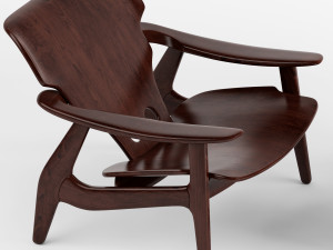 cadeira diz sergio rodrigues Model 3D