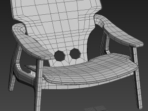 cadeira diz sergio rodrigues Model 3D