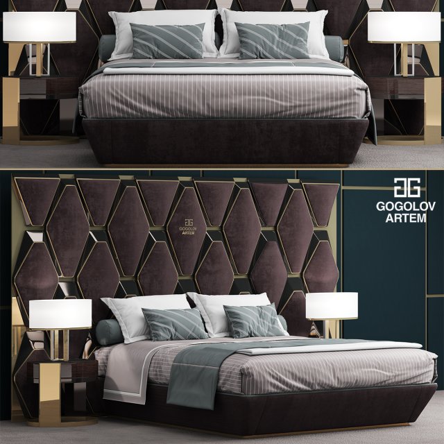 gogolov artem bed 3D Model .c4d .max .obj .3ds .fbx .stl .blend 