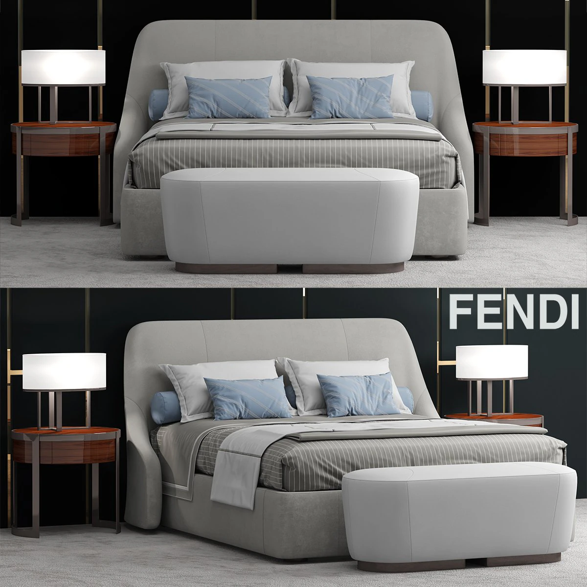 fendi casa audrey 3D Model .c4d .max .obj .3ds .fbx .stl .blend