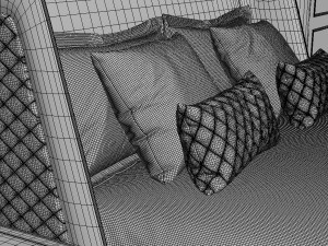 bentley home richmond bed Model 3D