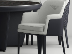 bentley kendal chair and table 3D मॉडल