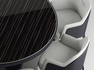 bentley kendal chair and table 3D मॉडल