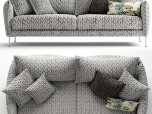 moroso gentry 105 two seater sofa Model 3D