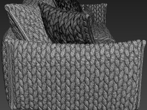 moroso gentry 105 two seater sofa Model 3D