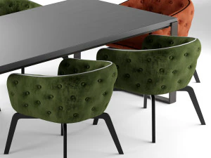 Roche-Bobois-Quadrille-Br&uuml;cke 3D Modell