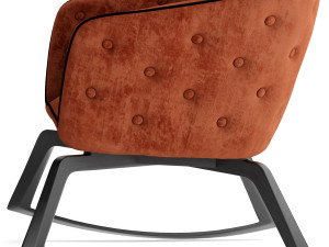roche bobois quadrille rocking armchair Model 3D