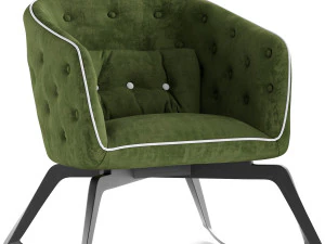 roche bobois quadrille rocking armchair 3D Model