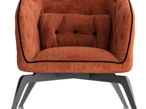 roche bobois quadrille rocking armchair Model 3D