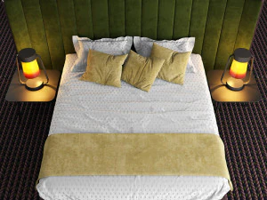 roche bobois backstage bed 3D Model