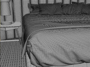 roche bobois backstage bed 3Dモデル
