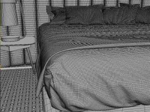 roche bobois backstage bed 3D Model