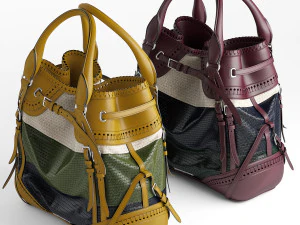 burberry whipstitch bag 3D Model