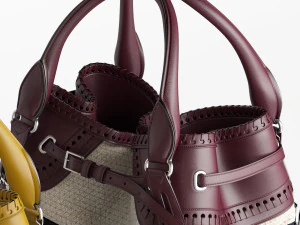 burberry whipstitch bag 3D Model
