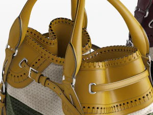 burberry whipstitch bag 3D Model