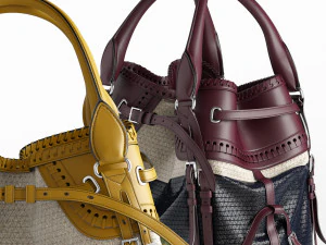 burberry whipstitch bag 3D Model