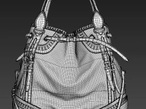 burberry whipstitch bag 3D Model