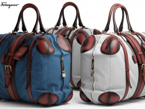 साल्वाटोर फेरागामो बैग 3D मॉडल